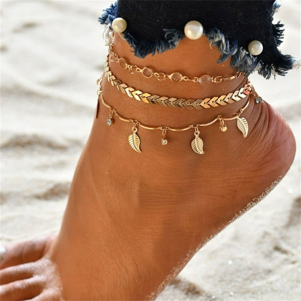 Details about  / Vintage for Women Ladies Anklets Ankle Chain Foot Jewelry Ankle Bracelet